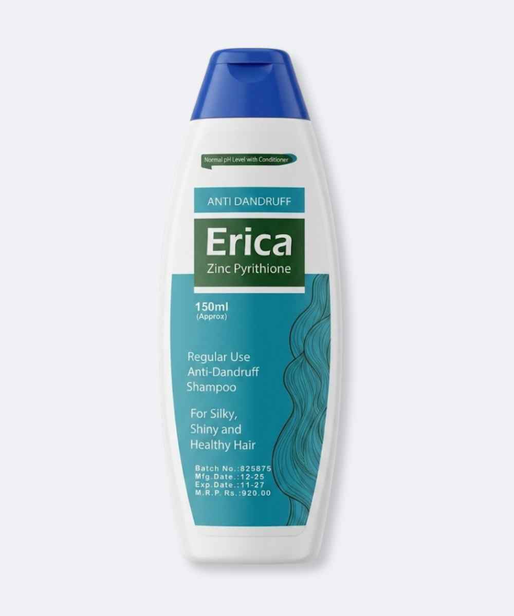 Erica regular use anti dandruff shampoo for silky shiny healthy hair
