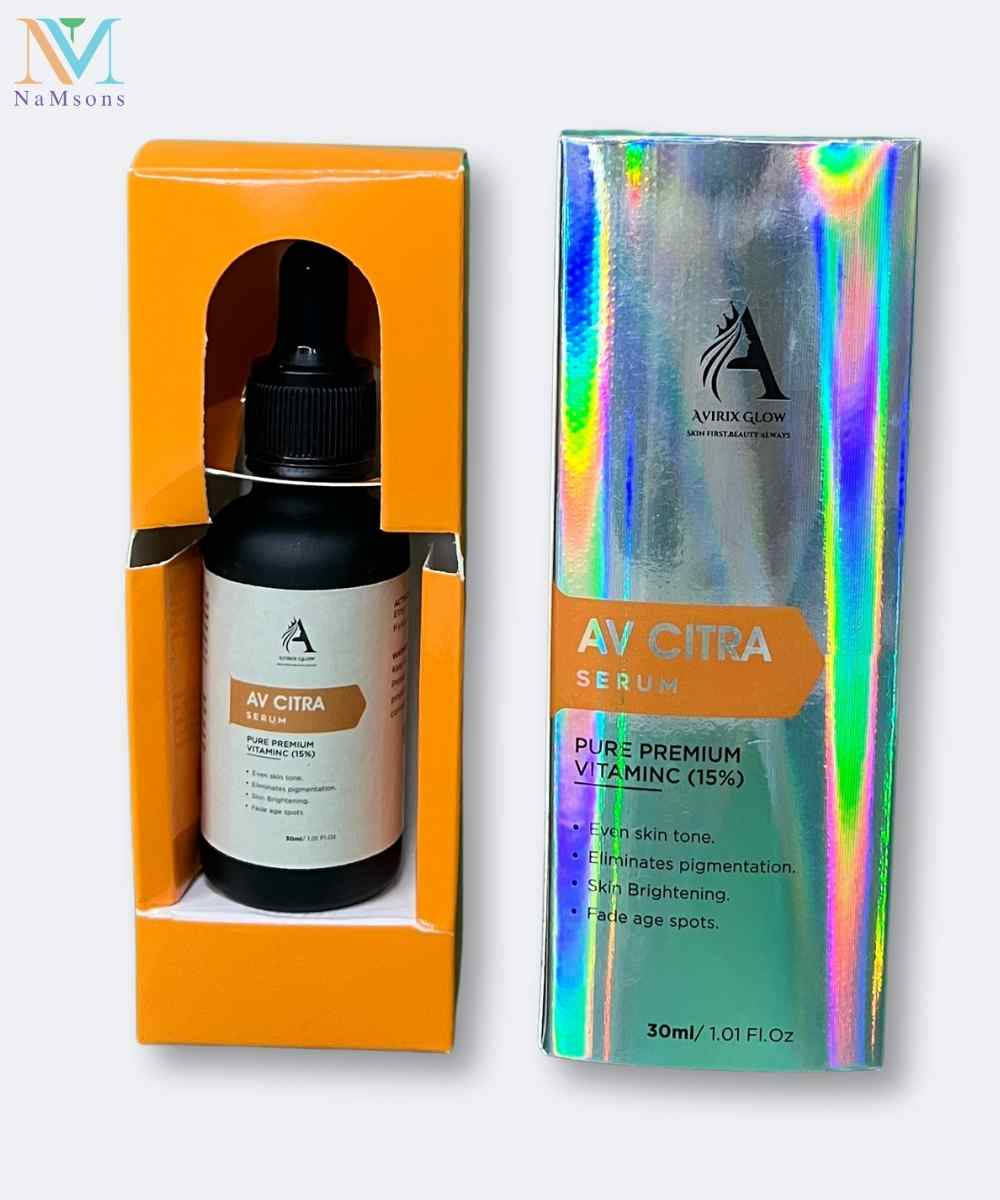 NaMsons AV Citra Serum active ingredients ethyl ascorbic acid and hyaluronic acid,NaMsons AV Citra Serum benefits for pigmentation uneven skin tone and age spots