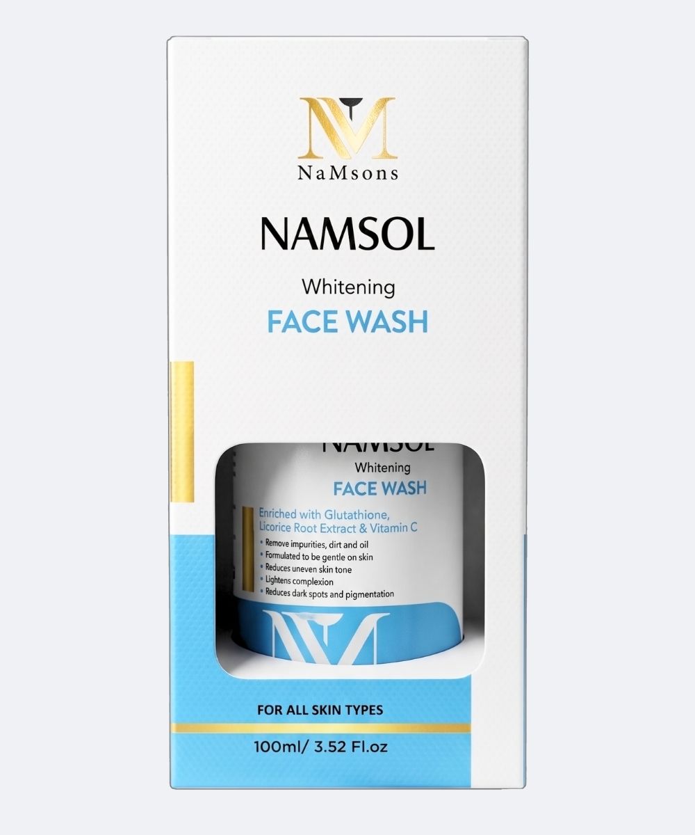 NaMsons NAMSOL Whitening Face Wash 100ml front pack