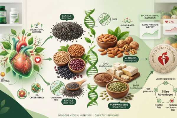 plant proteins foods for heart health like beans nuts and lentils