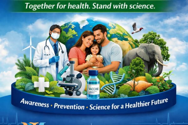 World Health Day 2026 awareness banner by NaMsons Pharmaceutical